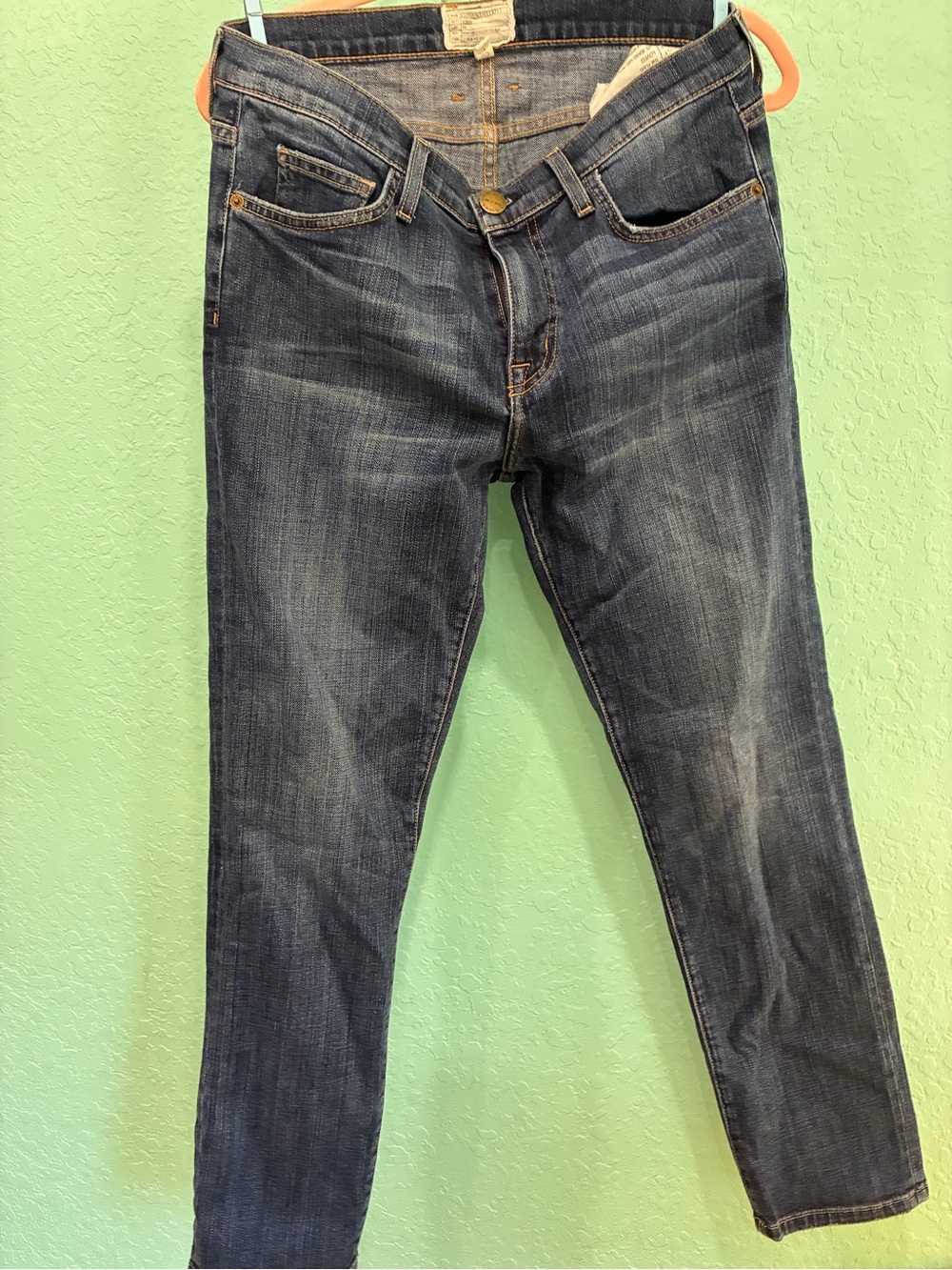 Current/Elliot 28 the fling loves slim boyfriend cropped jeans denim